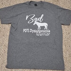 Gray POTS Dysautonomia Warrior T-Shirt